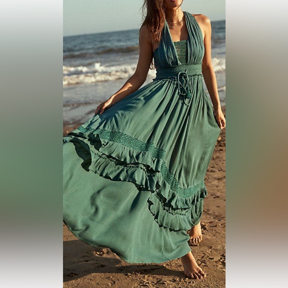 Free People Gray Maxi Dress - Picture 16 of 16